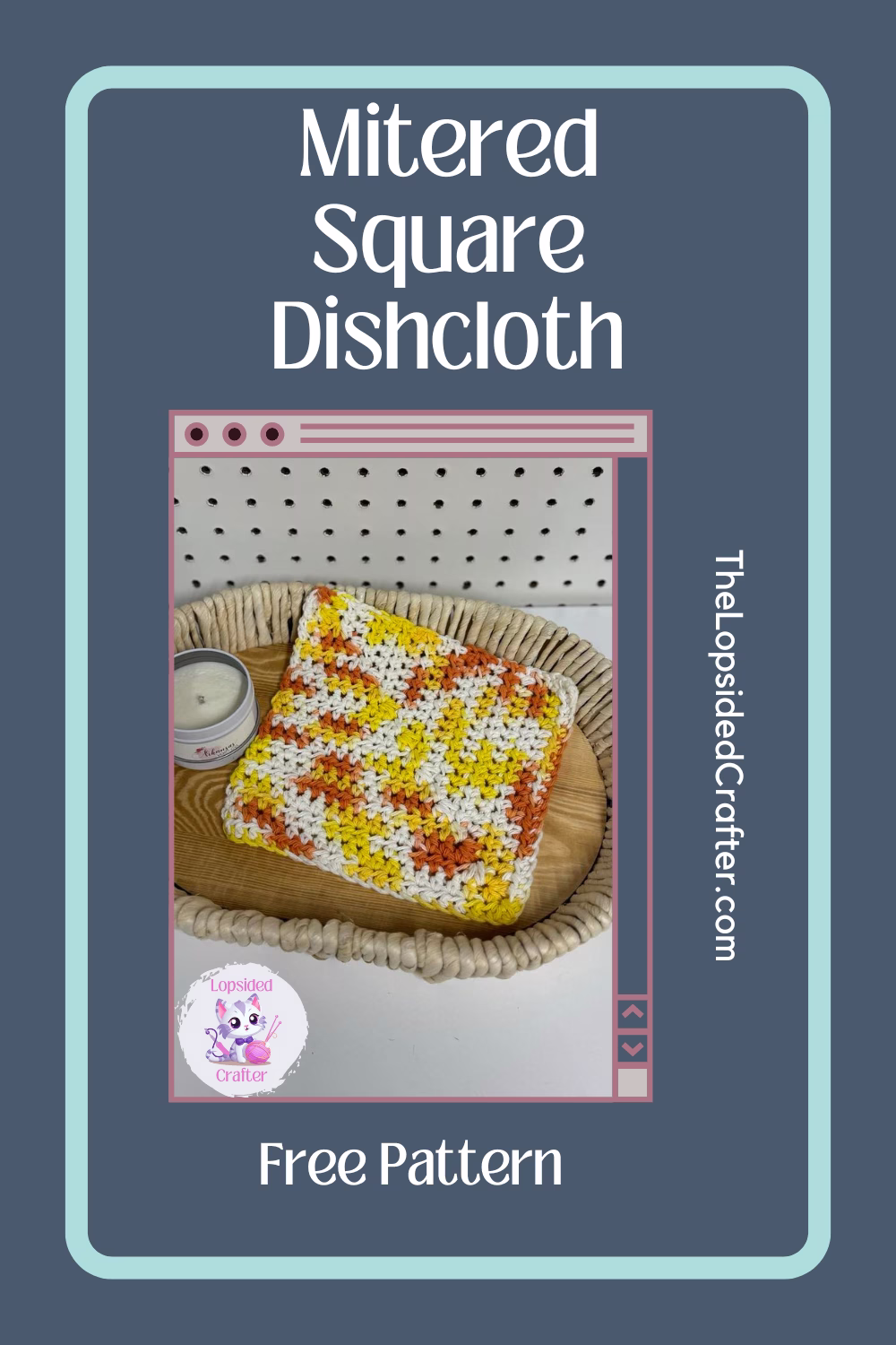 Mitered Square Dishcloth~ Free Pattern